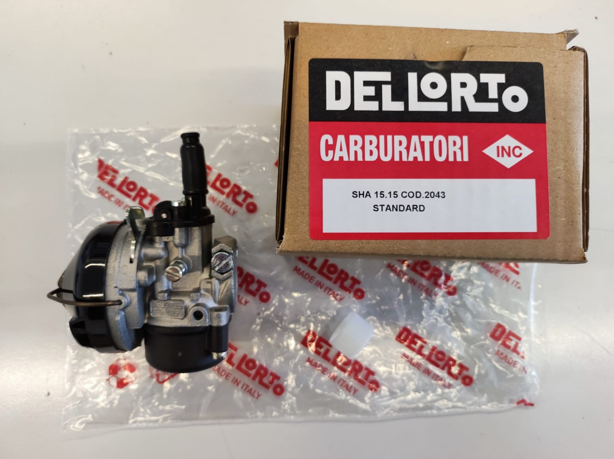 Carburatore originale dell'orto sha 15/15 + adattatore
