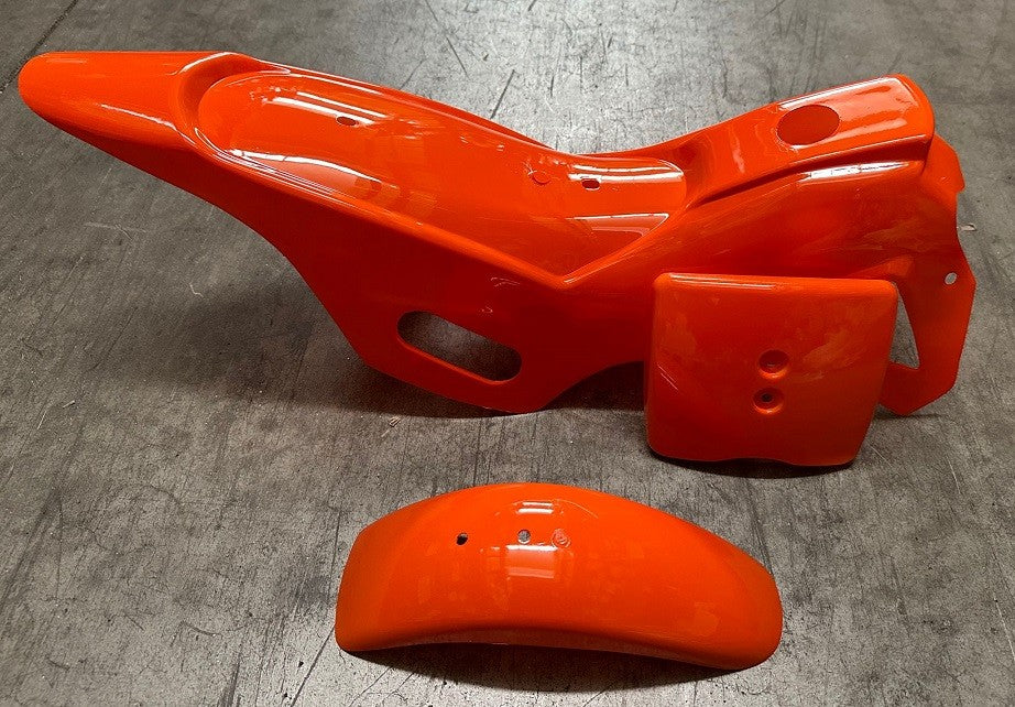 CARENE MINICROSS 8" - plastiche minimoto parafango codone portanumero