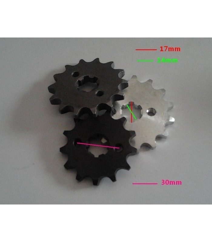 PIGNONE PER 4 TEMPI 17 DENTI PASSO 428 - ATV MINIQUAD QUAD PIT BIKE CROSS QUAD