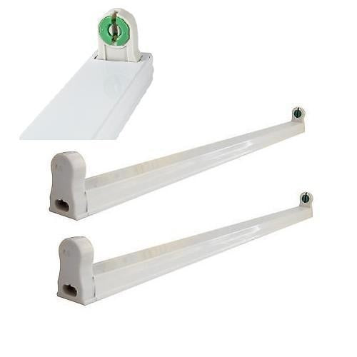 SUPPORTO PER TUBI NEON 60cm A LED - 220V INCLUSO SUPPORTI