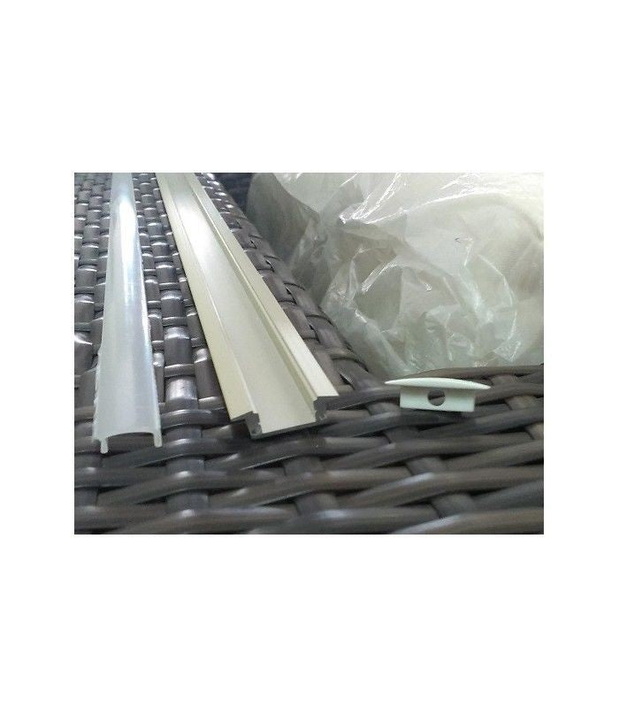 1M PROFILO AR1 INCASSO BARRA ALLUMINIO LED PROFILI 2M STRIP LED STRISCIA