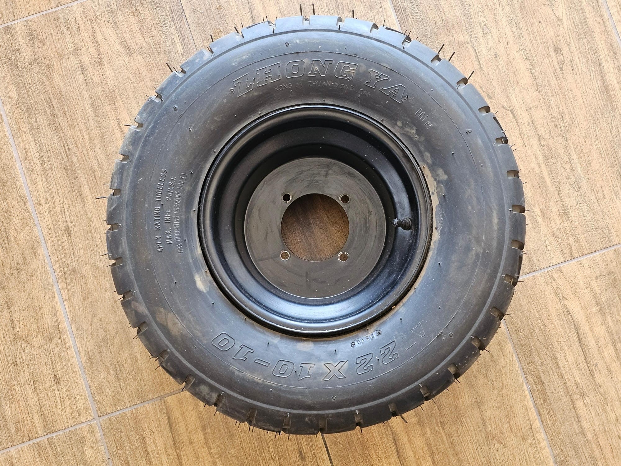 CERCHIO GOMMATO POSTERIORE PER QUAD ATV GOMMA CERCHIATA 22x10-10
