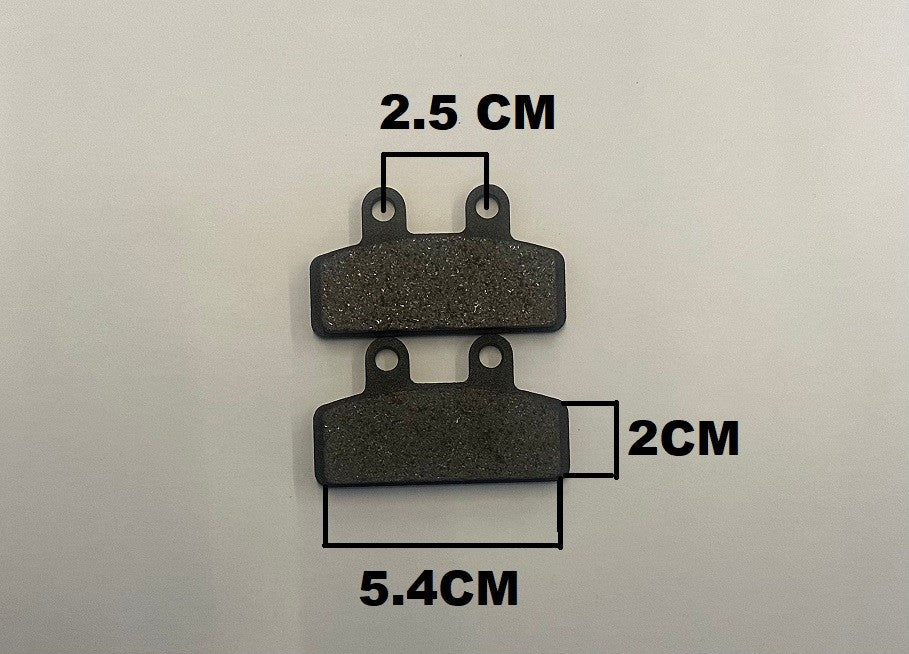 1CP PASTIGLIE FRENO ANTERIORI 2 FORI PER MINICROSS MORINI 50CC 2T
