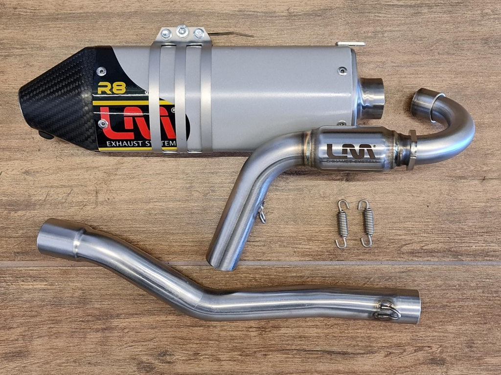 MARMITTA ARTIGIANALE COMPLETA LM PER SERIE KAYO TD SCARICO LM R8 RACING