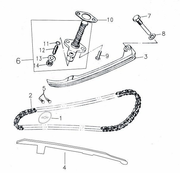 KIT PATTINI DISTRIBUZIONE BLOCCO MOTORE YX160CC PIT BIKE KAYO
