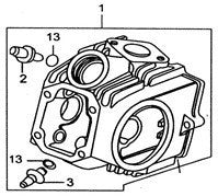 TESTA YX 140CC ESCLUSO VALVOLE E ALBERO A CAMME - BLOCCO MOTORE PIT BIKE KAYO KRZ 140