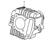 CILINDRO YX 140cc - blocco motore pit bike krz 140 kayo 4 tempi