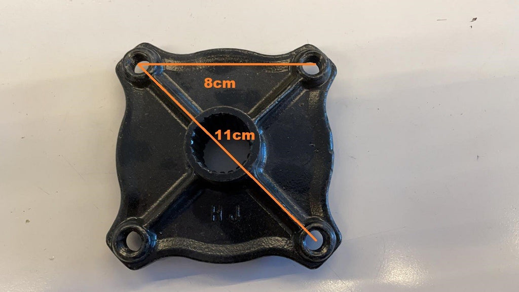 MOZZO 4 fori MOZZI RUOTA POSTERIORE CERCHI CERCHIO ATV QUAD