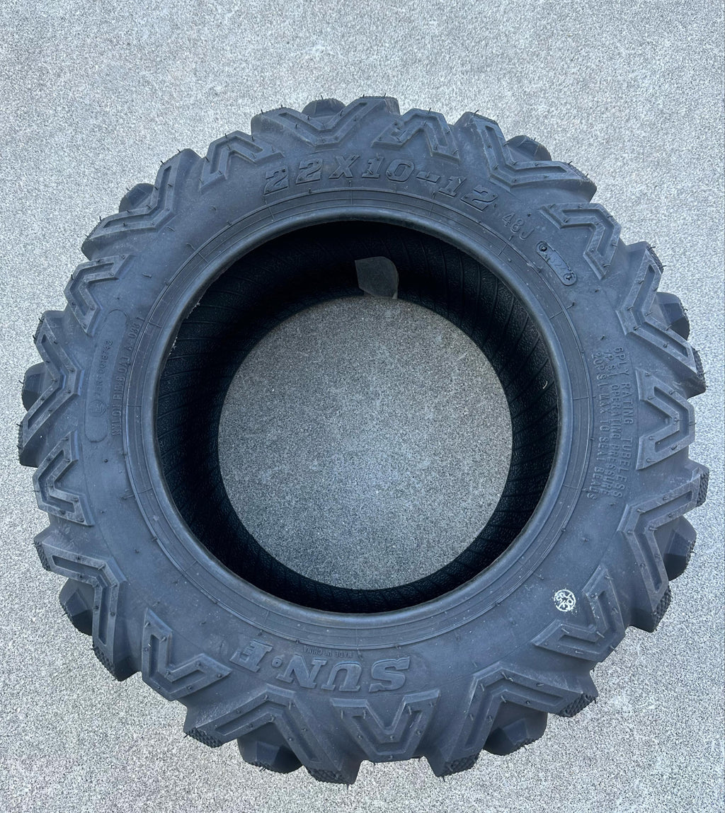 GOMMA POSTERIORE 22X10-12 PER QUAD KAYO AU300 L7E T3B