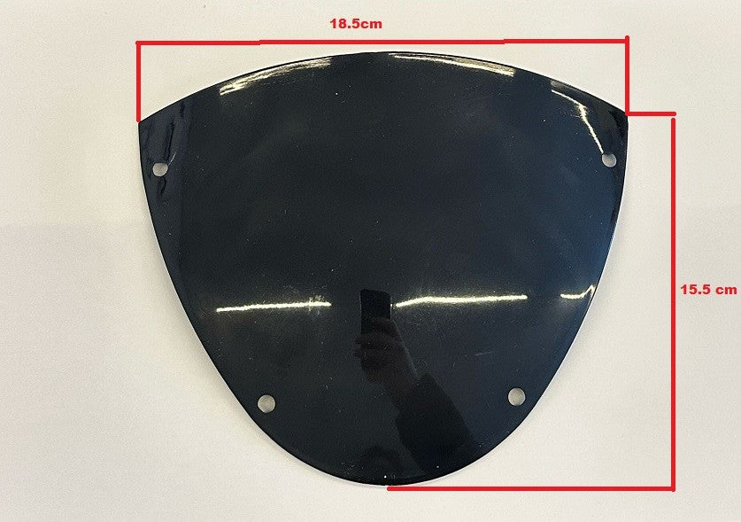 cupolino anteriore nero per plastiche minimoto gp1 vecchio tipo stradale