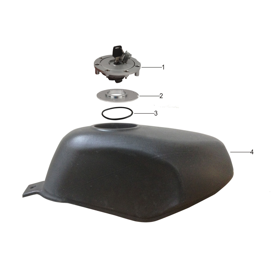 SERBATOIO BENZINA + TAPPO MINIGP KAYO minimoto 4 tempi