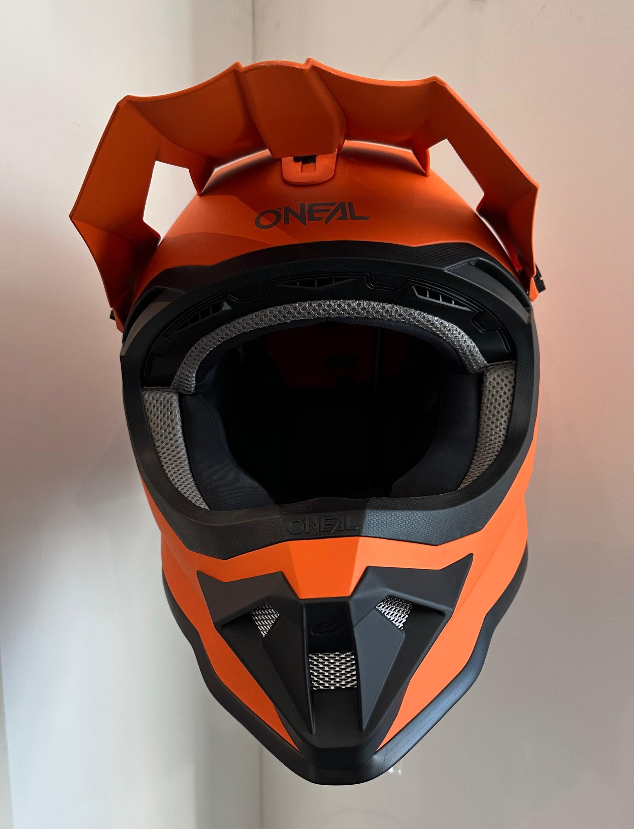 CASCO O'NEAL ARANCIONE NERO GRIGIO OPACO