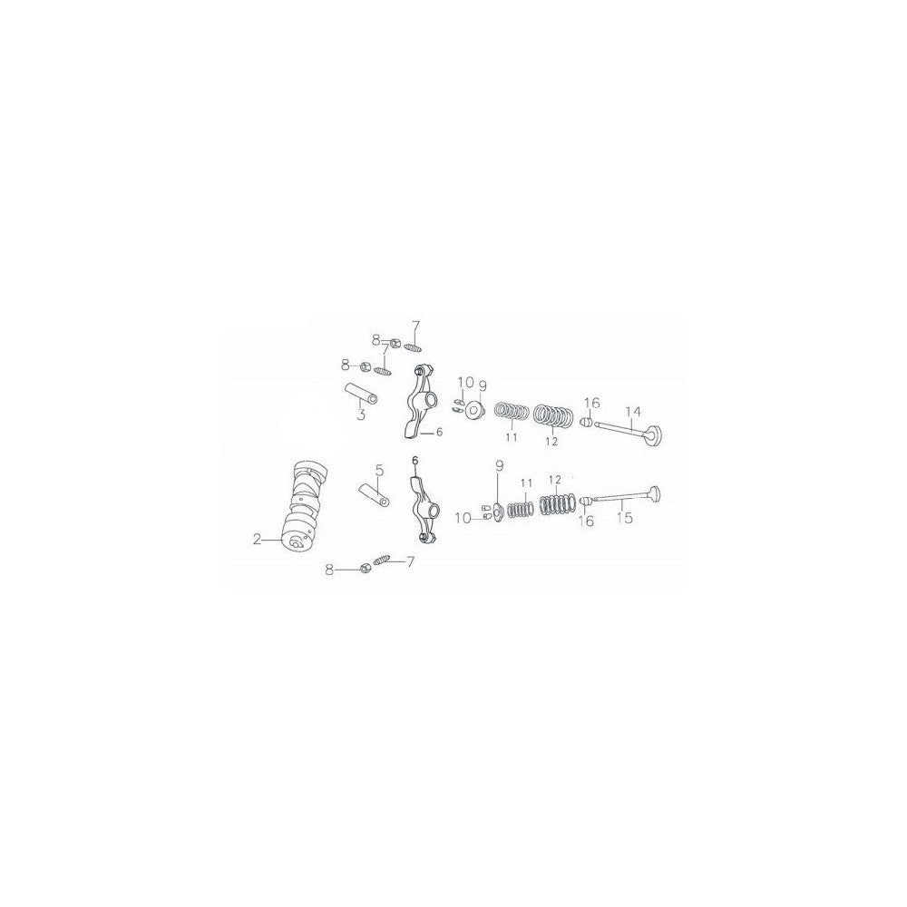 set completo valvole testa blocco motore 110cc kayo atv quad pit bike