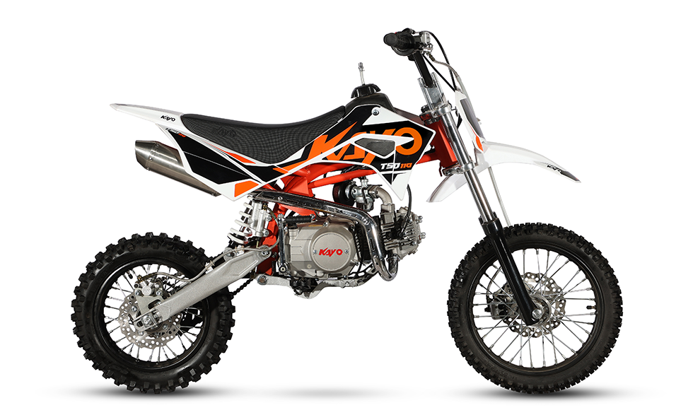 PIT BIKE KAYO 110cc TSD110 a marce semiautomatica RUOTE 14-12
