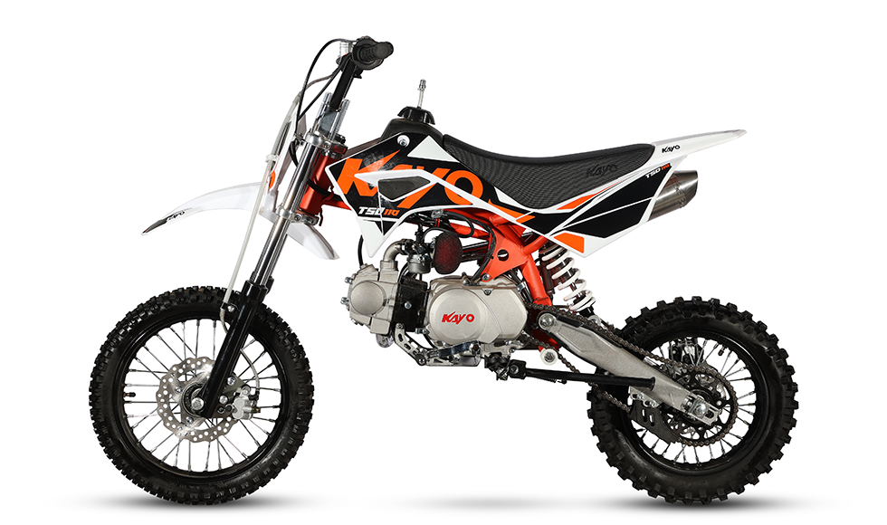 PIT BIKE KAYO 110cc TSD110 a marce semiautomatica RUOTE 14-12