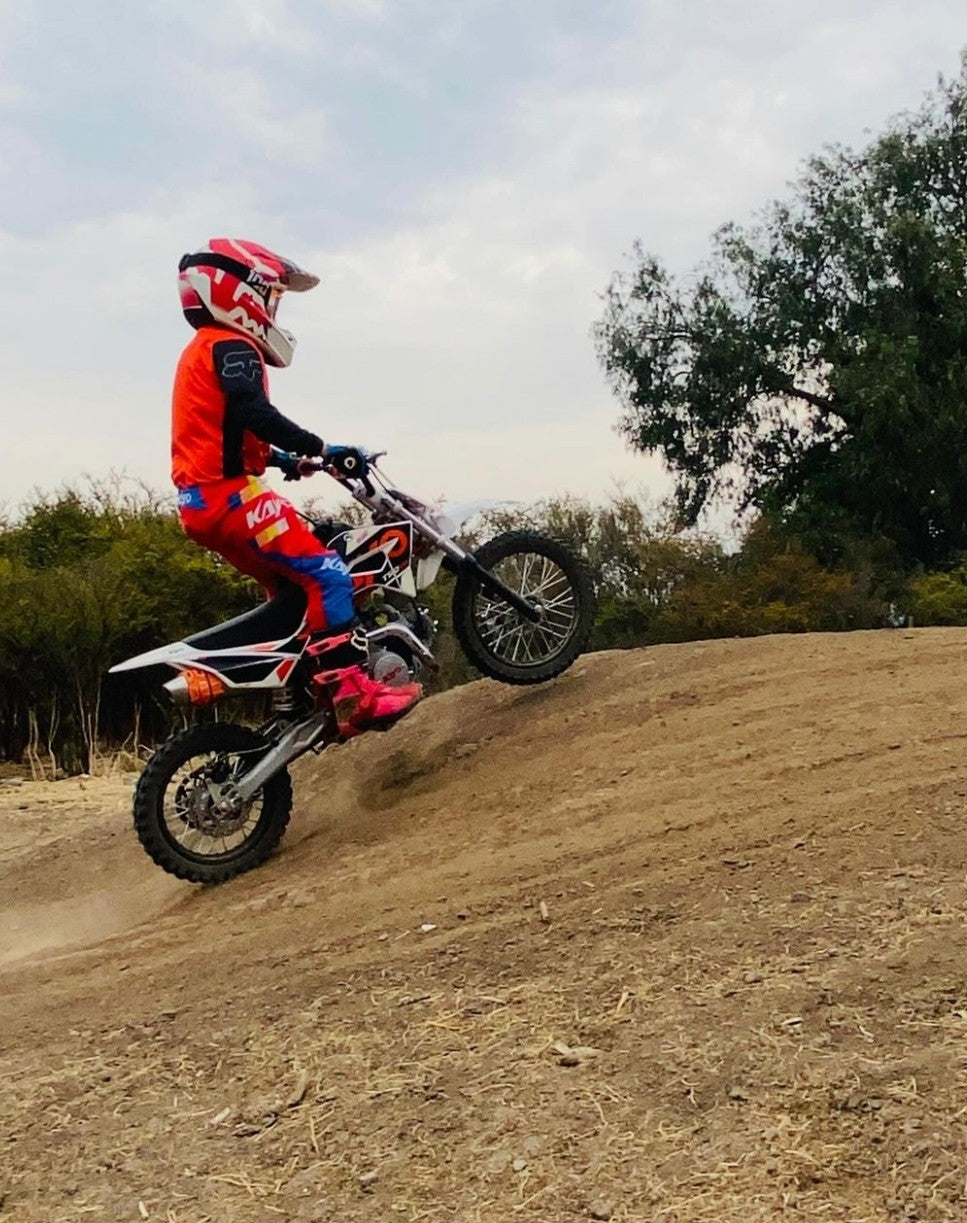 PIT BIKE KAYO 110cc TSD110 a marce semiautomatica RUOTE 14-12