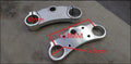 coppia piastre motard minigp interasse foro 48 lunghezza da foro a foro 163mm