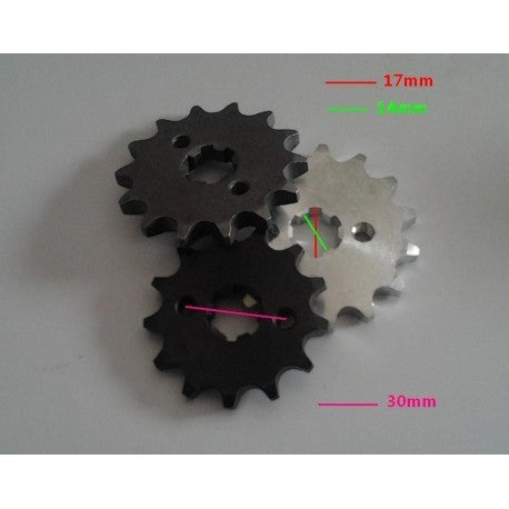 PIGNONE MOTORE 13 DENTI PASSO 420 4 TEMPI QUAD MINIQUAD PITBIKE ATV CROSS