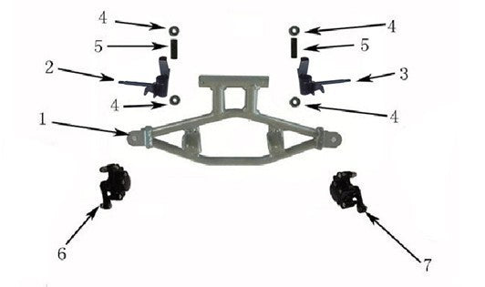 1CP PERNO SUPPORTO MOZZO RUOTA CERCHIO 4" MINIQUAD RAPTOR 49CC 2 TEMPI MINIATV