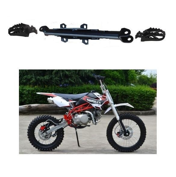 SET PEDALINE E SUPPORTO PIT BIKE SCORPION DESTRA E SINISTRA POGGIA PIEDI