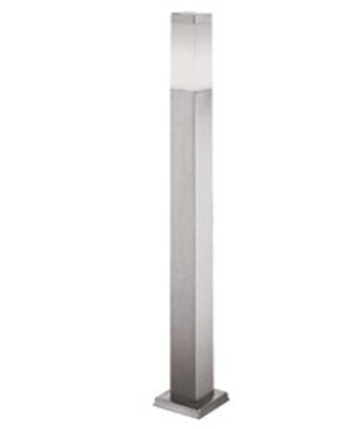 AF802-650 PALETTO GIARDINO QUADRATO ACCIAIO CON ATTACCO LAMPADA E27 LED 65cm