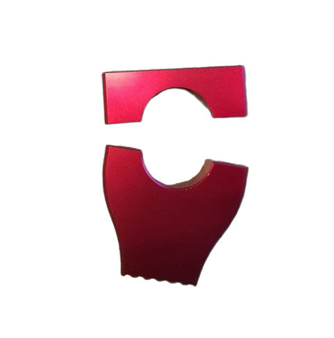 1pz supporto manubrio 28mm cnc rosso krz170 racing raiser fissa