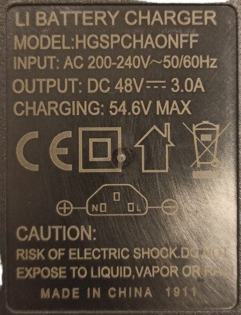Carica Batteria Litio 48V 3a Scooter Elettrico Sky Ii Next Revenge