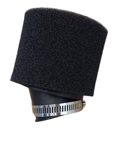 Filtro Aria In Spugna Nero Rosso 48mm 45° Per Carburatore 28 Nibbi