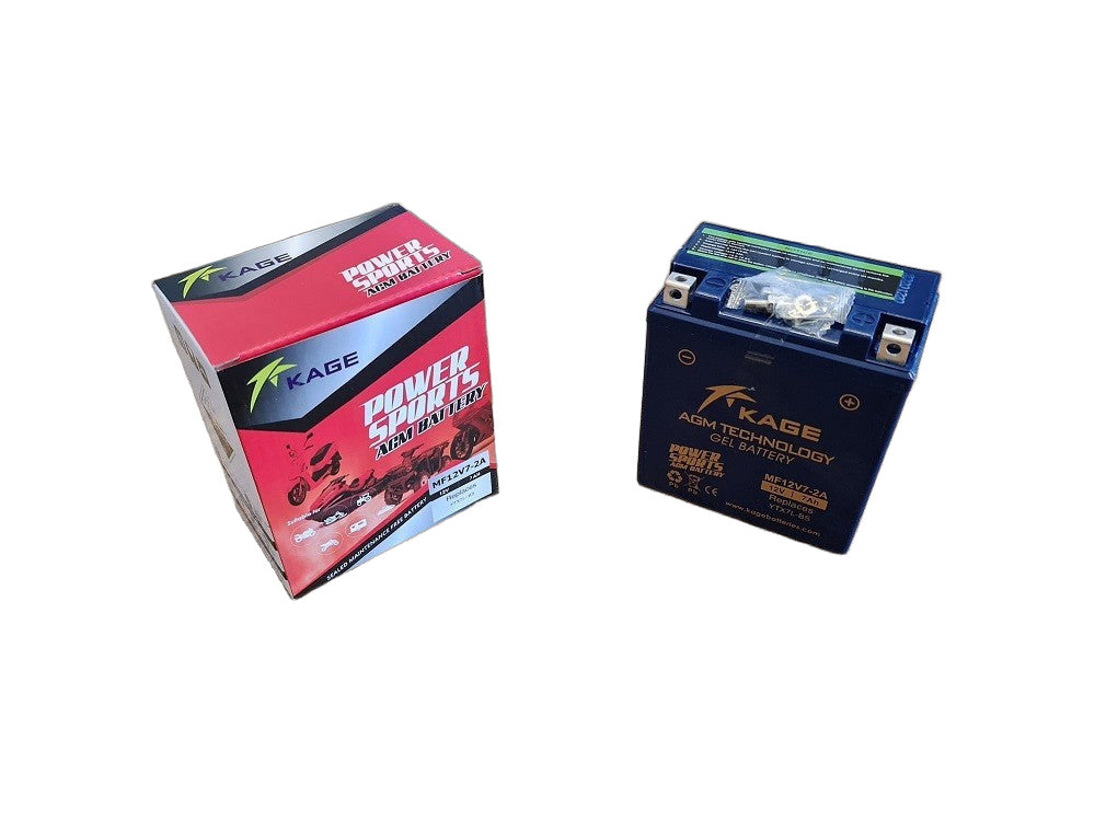 Batteria 7ah 12V Quad Miniquad Pitbike Moto Scooter Tecnologia Agm Mf12v7 – 2a