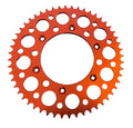 Corona 52 Denti Passo 520 Per Cross 125cc 2t In Ergal Arancione Racing