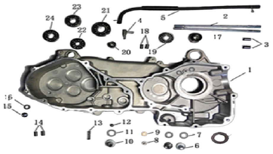 Cuscinetto 28x10x22 Per Carter Destro Blocco Motore Gy6 Quad KAYO Au180 180cc