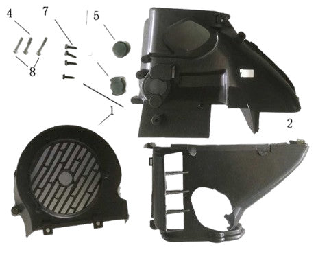Copri Ventola In Plastica Raffredamento Ad Aria Blocco Motore Au180 180cc Gy6