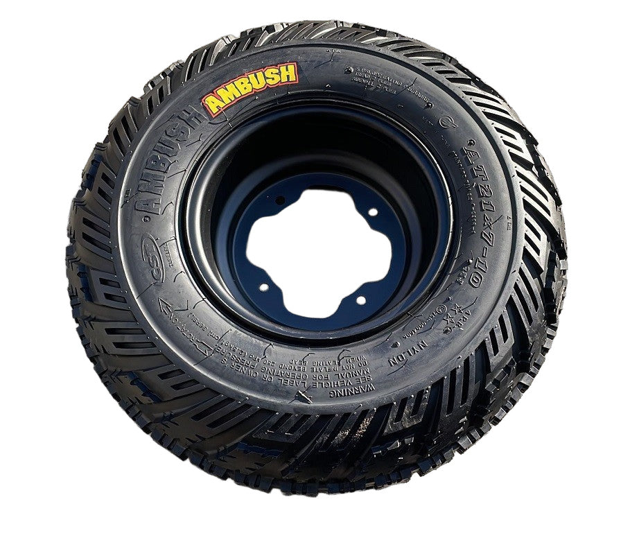 1 Coppia Gomme Cerchiate Anteriori Destra Sinistra 21x7 – 10 Per Quad KAYO A300 300cc