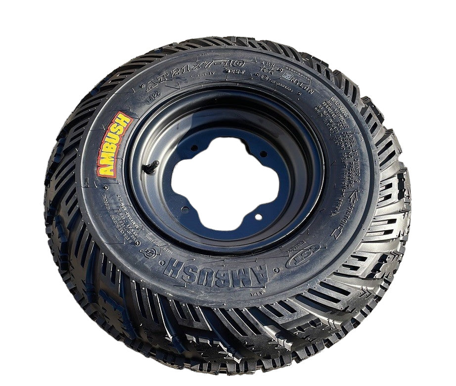 1 Coppia Gomme Cerchiate Anteriori Destra Sinistra 21x7 – 10 Per Quad KAYO A300 300cc