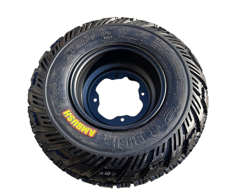 1 Coppia Gomme Cerchiate Anteriori Destra Sinistra 21x7 – 10 Per Quad KAYO A300 300cc