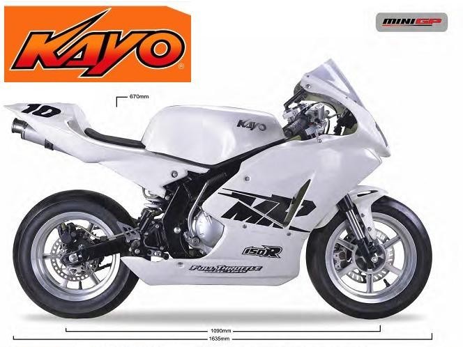 MINIGP 150 KAYO - minimoto racing 155cc 4 tempi motard mini gp