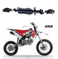 SET PEDALINE E SUPPORTO PIT BIKE KRZ KAYO BSE DESTRA E SINISTRA POGGIA PIEDI