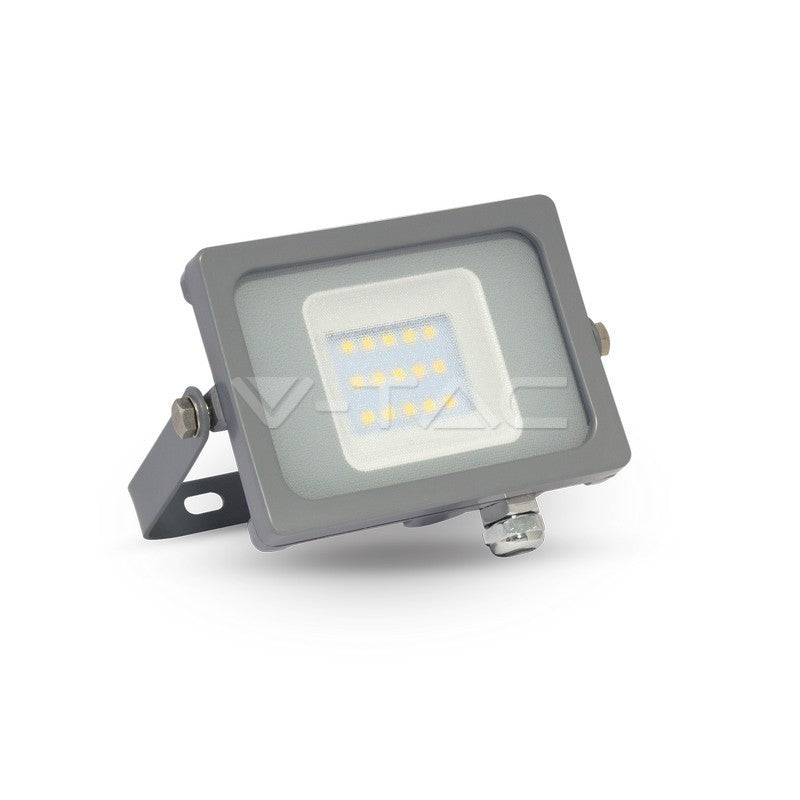 V-TAC 5780 10W Proiettore FARO IP65 ESTERNO LED Corpo Grigio SMD 3000K