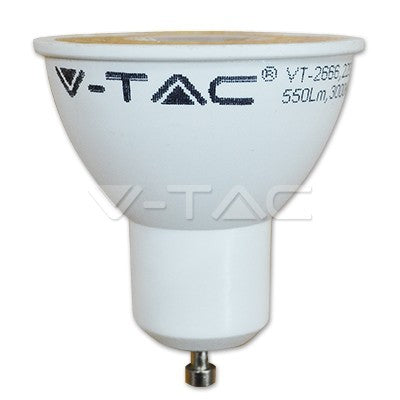 V-TAC 1659 Lampadina LED faretto 7W GU10 6000k 38° Plastica con lenti Bianco freddo