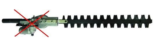 LAME 44cm RICAMBIO FUNZIONE TAGLIASIEPE PER DECESPUGLIATORE MULTIFUNZIONE